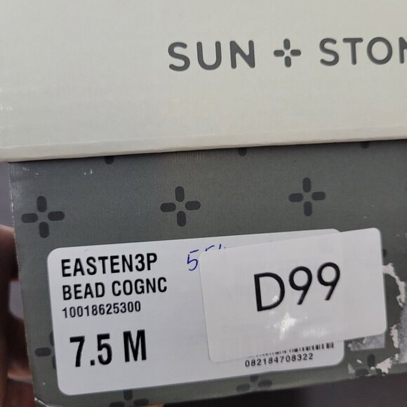 NEW Sun Stone Easten Slide Sandals Bead Cognac 7.5M Women's - Picture 7 of 7